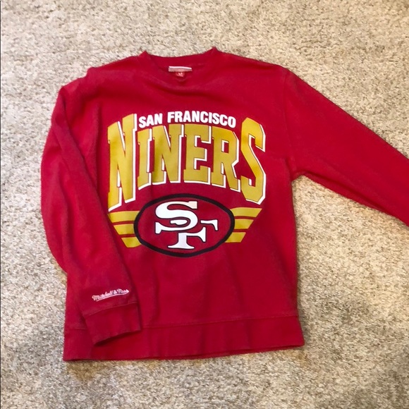 mitchell and ness 49ers sweater